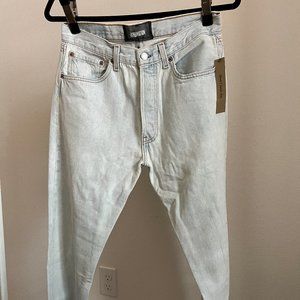 Reformation Repurposed Vintage Levi's Light Wash Denim Jeans